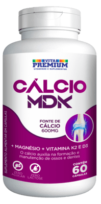 Cálcio MDK com 60 Cápsulas