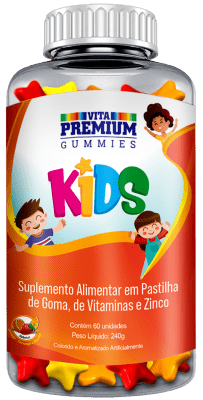 Vita Premium Kids Abacaxi, Laranja e Morango