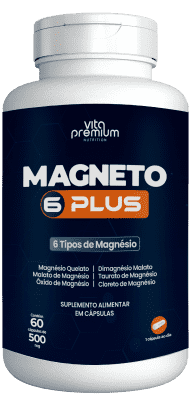 Magneto 6 Plus com 60 Cápsulas (Blend de Magnésios)