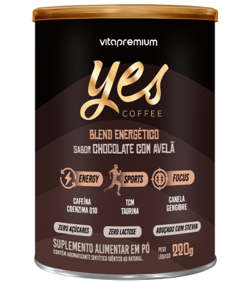 Yes Coffee Chocolate com Avelã com 220g