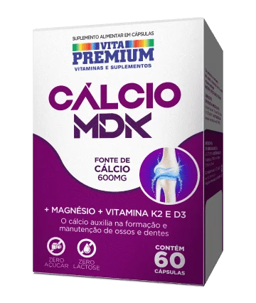 Cálcio MDK com 60 Cápsulas